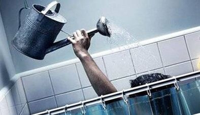 Heating shower before the procedure to increase a soft drink member