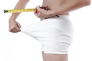 Penis measurement after surgical enlargement.